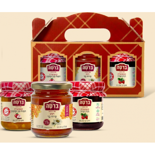 מארז לחג מפנק הכולל דבש וקונפיטורות