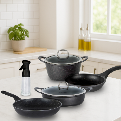 מארז בישול 7 מחלקים מיציקת אלומיניום NON-STICK