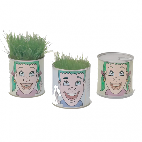פחית פריחה וצמיחה - ראש דשא