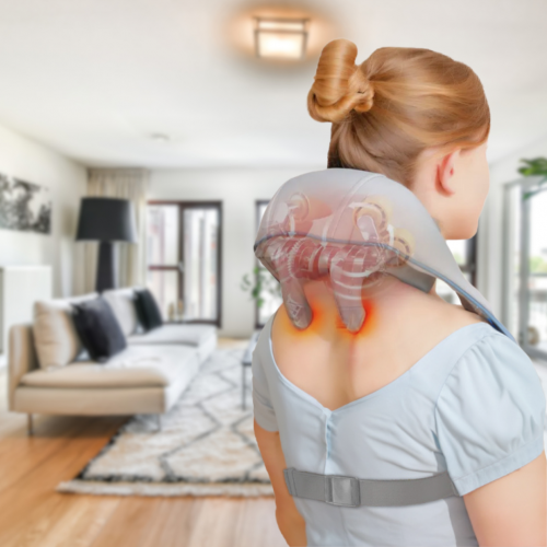 חגורת עיסוי שיאצו אלחוטית 4D עם פונקציית חימום אינפרא