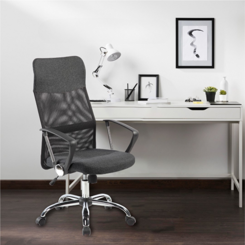 כיסא מנהל איכותי עם גב גבוה ארגונומי ופנאומטי