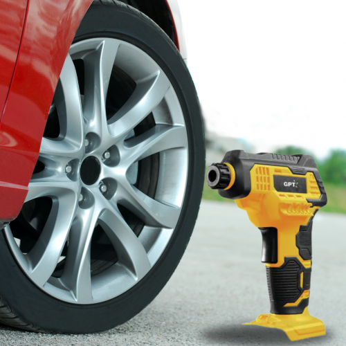 מנפח גלגלים נטען מבית GPT + ערכת מטען+סוללה GPT 20V 2A