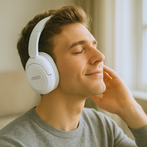 אוזניות אלחוטיות OVER-EAR עם טכנולוגיית ANC