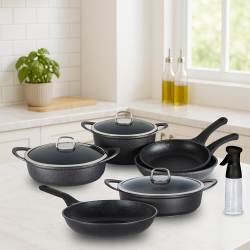מארז בישול 10 חלקים מיציקת אלומיניום NON-STICK