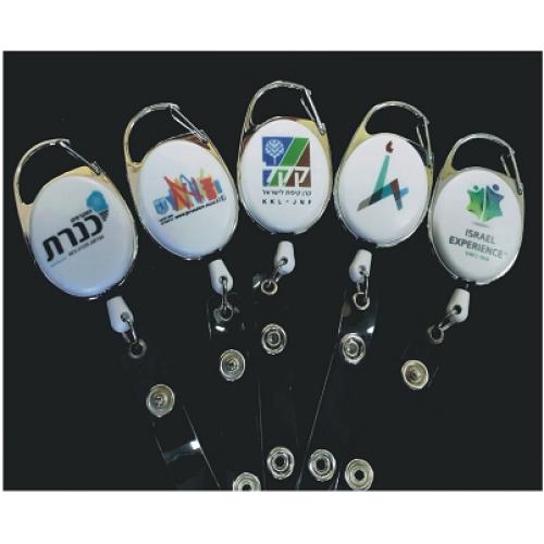 מנשא יו-יו לתג עובד עם הדפסה צבעונית
