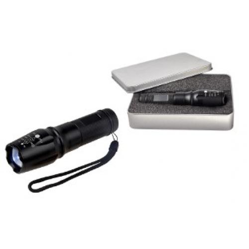 פנס מקצועי OPTO-LED בעוצמה 500 לומנס עם תאורת פוקוס משתנה במארז מתכתי