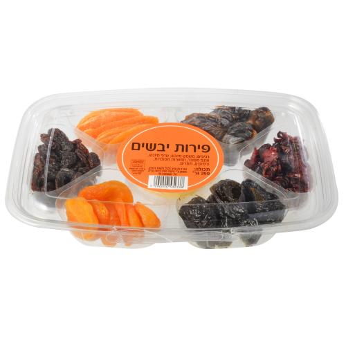 פירות יבשים משמשים שזיפים אננסים חמוציות צימוקים ותמרים