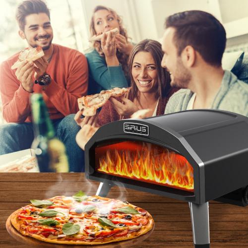 טאבון גז נייד "16 עם אבן שמוט וחום עוצמתי 500 מעלות