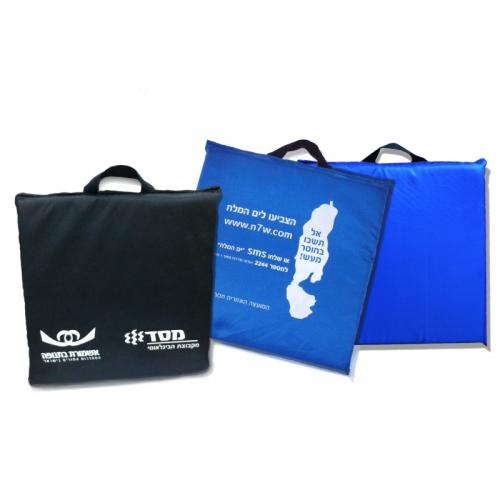כרית ישיבה 33/33 ספוג 3 ס"מ - סגירת קלאפה לשימוש חוזר - 