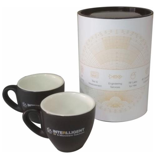 Coffee Time - כוסות אספרסו במארז גליל מהודר