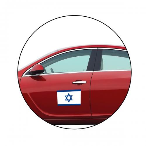 מגנט דגל ארץ ישראל לרכב - במידה A5