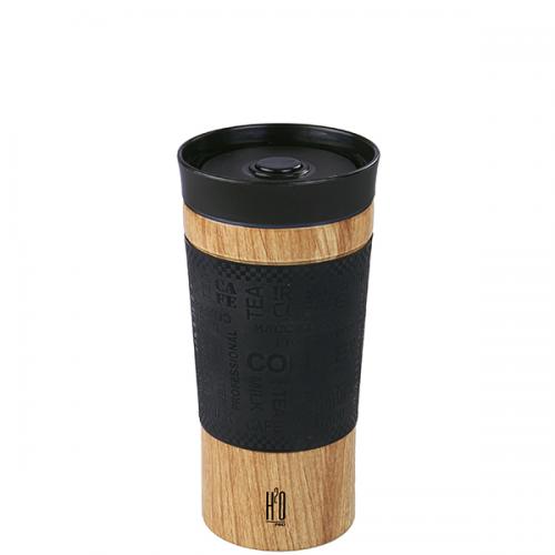 ספל תרמי חם/קר 400 מ"ל גימור WOOD מבית H2O-Pro