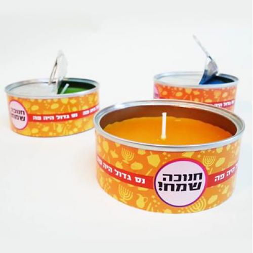 נרות ממותגים לחנוכה