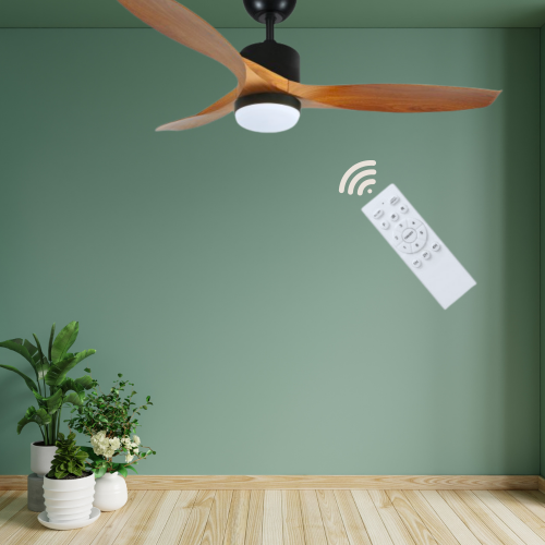 מאוורר תקרה OUTDOOR מוגן מים IP44 מעוצב בגודל 56" עם תאורת CCT ושלט