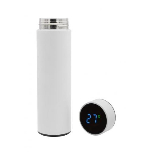 תרמוס נירוסטה 0.55L תרמומטר מגע דיגיטלי חום/קור