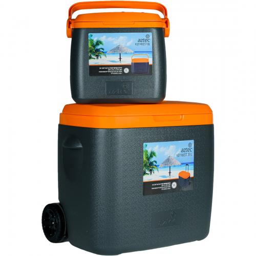 סט צידניות קשיחות  - Key West Set Grey/orange
