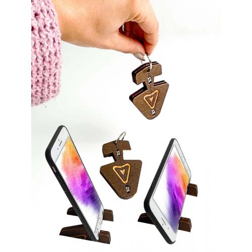 מחזיק מפתחות מעמד לנייד מגנט